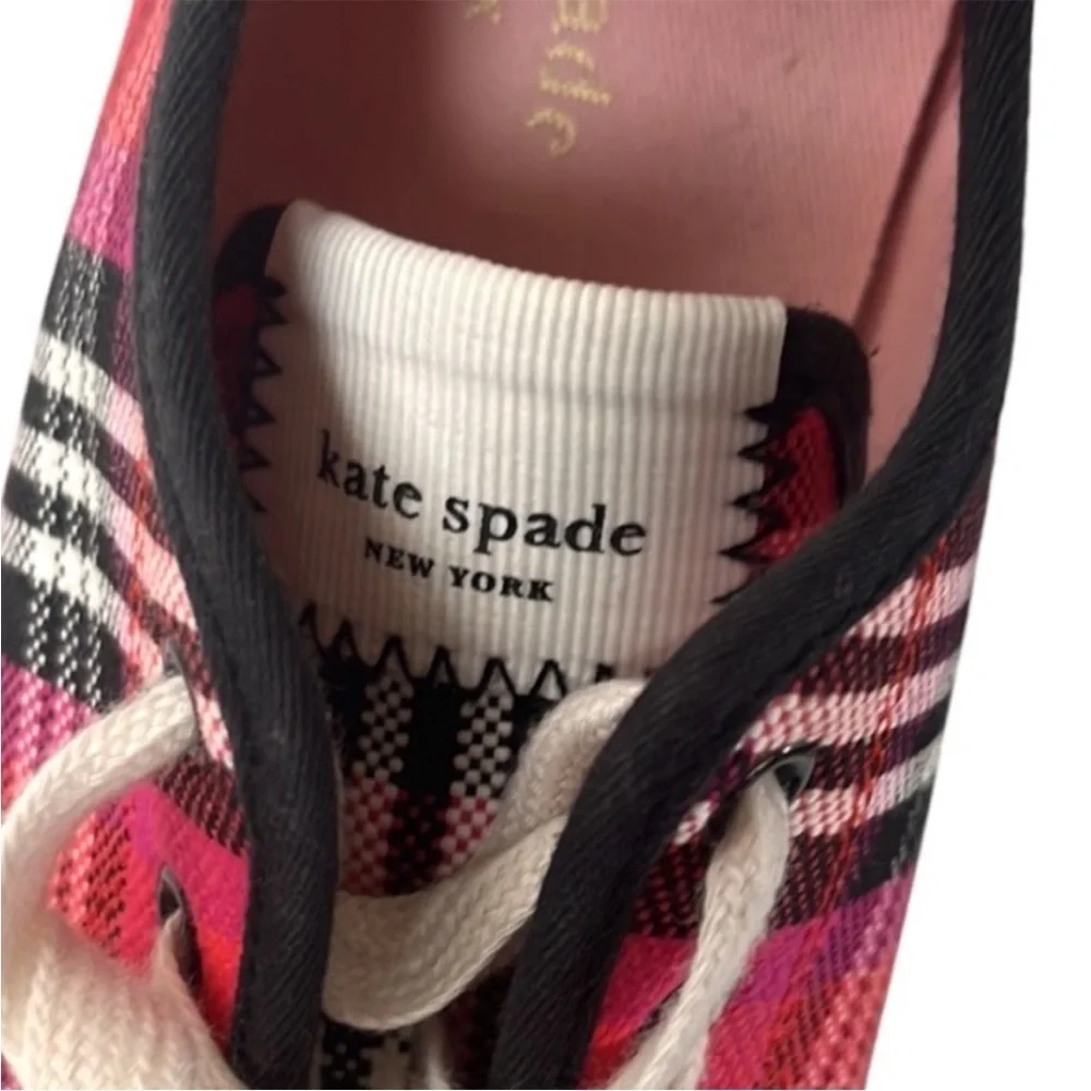 EUC Kate Spade Vale Plaid Sneakers Size 6